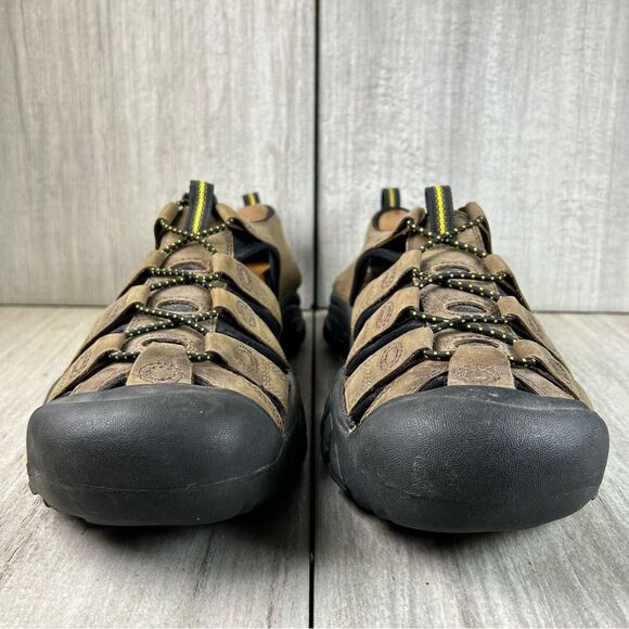 Keen Newport Brown Leather Closed Toe Sandal Waterproof Sneaker Mens Size 10 - Picture 5 of 10